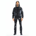 Cult's Patent Leather Lenny Bootcut 603 Jeans In Black