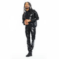 Cult's Patent Leather Lenny Bootcut 603 Jeans In Black