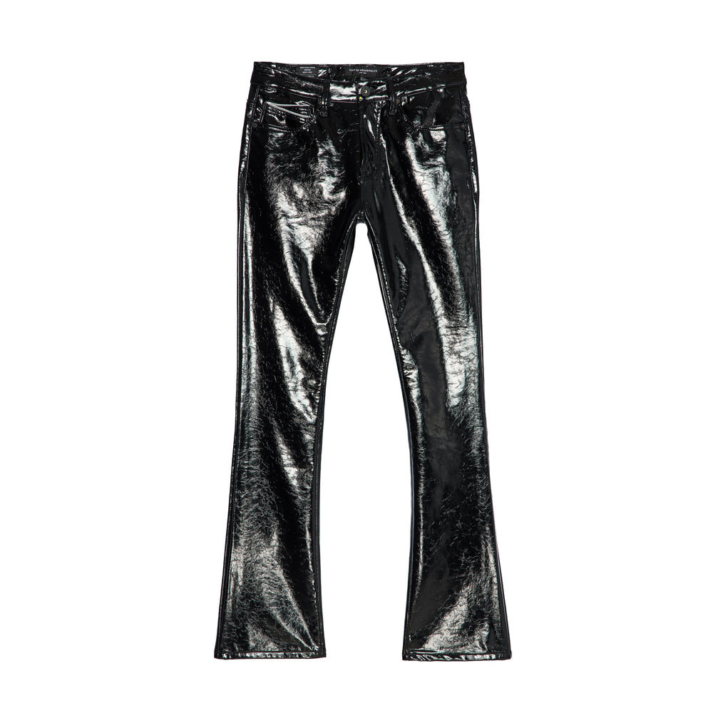 Cult's Patten Leather Lenny Bootcut 603 Jeans In Black