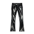 Cult's Patten Leather Lenny Bootcut 603 Jeans In Black