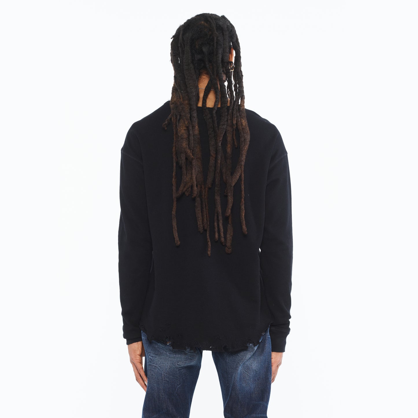 Cult's Long Sleeve Thermal Shirt In Black