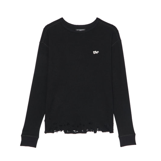 Cult's Long Sleeve Thermal Shirt In Black