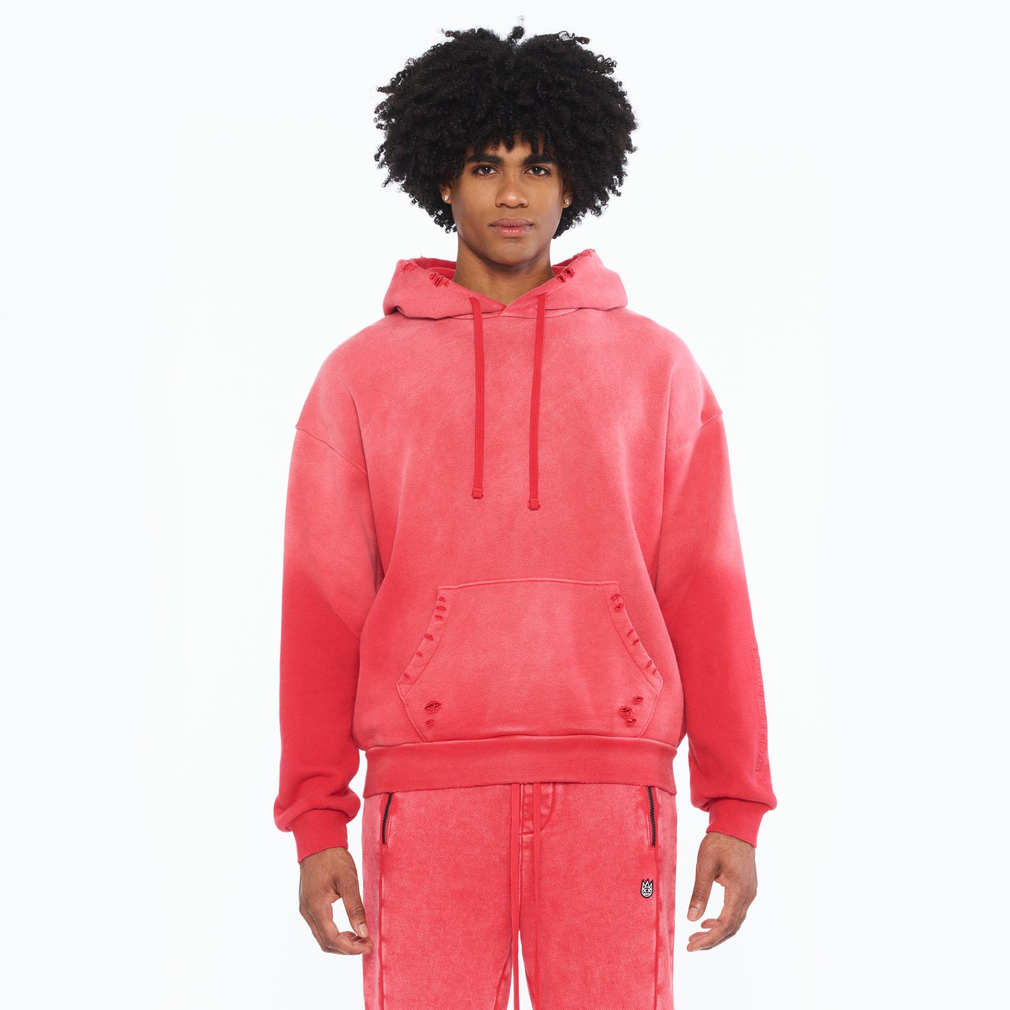 Cult's French Terry Pullover Sweatshirt 620 Grams In Racing Red