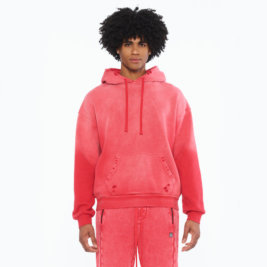 Cult's French Terry Pullover Sweatshirt 620 Grams In Racing Red