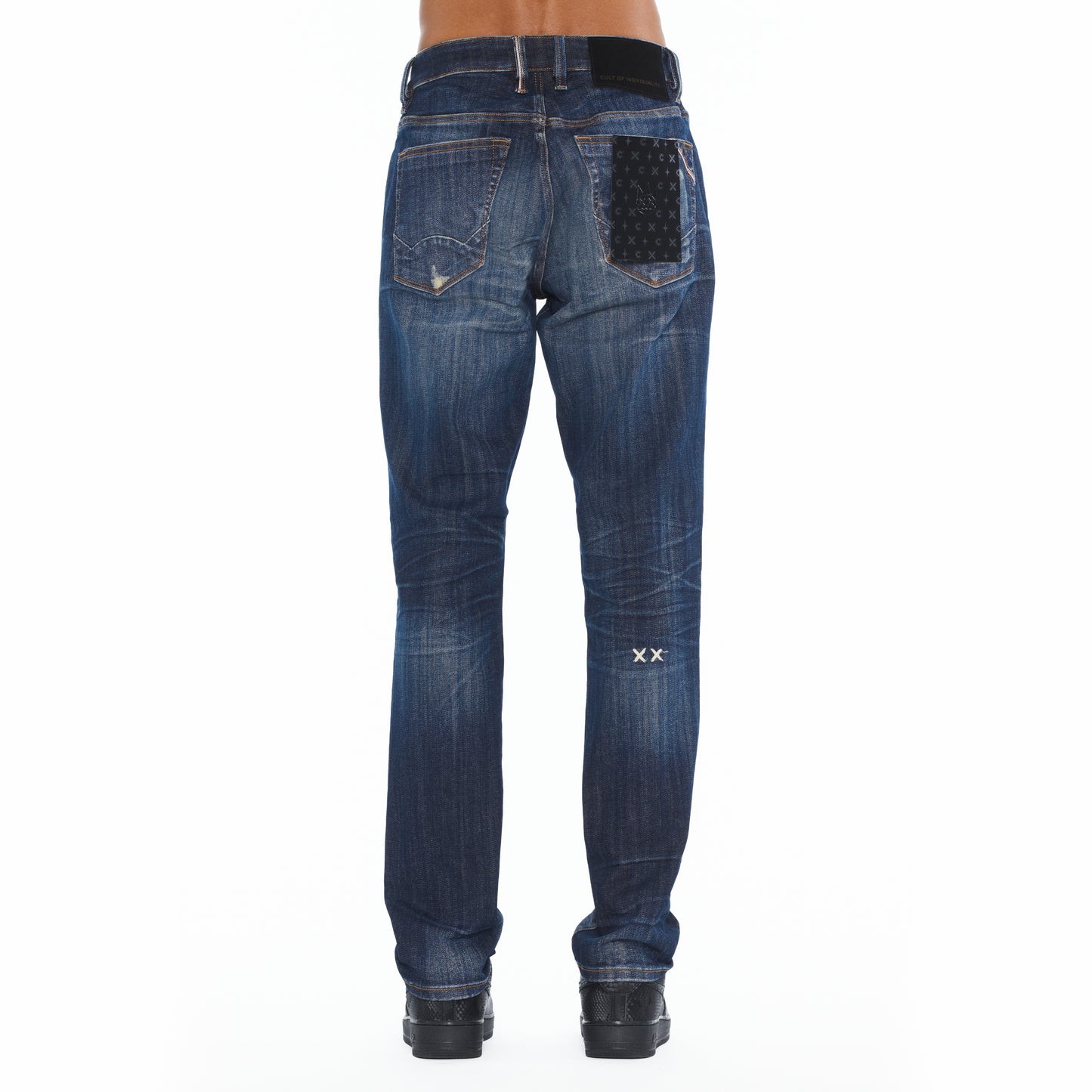 Cult's Rocker Slim Straight 602 Jeans In Blue Steel