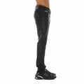 Cult's Vegan Leather Rocker Slim 602 Jeans In Black