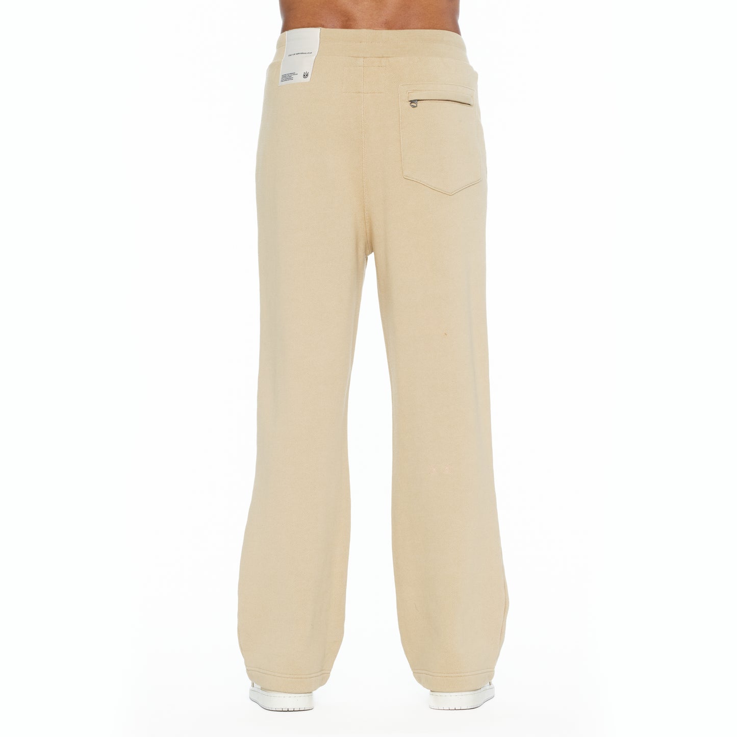 Cult's French Terry Open Hem Sweatpants 620 Grams In Cream