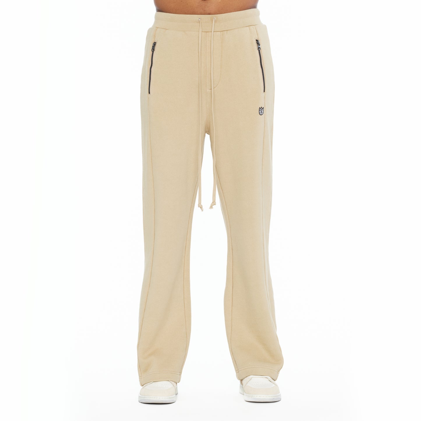 Cult's French Terry Open Hem Sweatpants 620 Grams In Cream