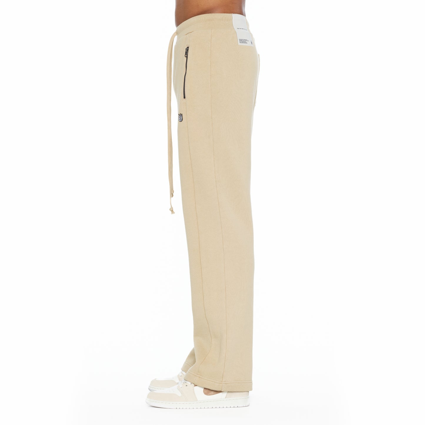 Cult's French Terry Open Hem Sweatpants 620 Grams In Cream