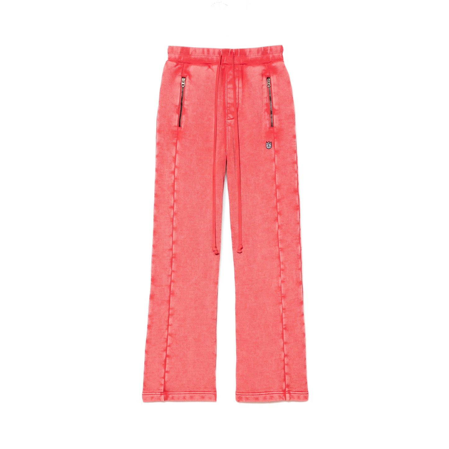 Cult's French Terry Open Hem Sweatpants 620 Grams In Racing Red