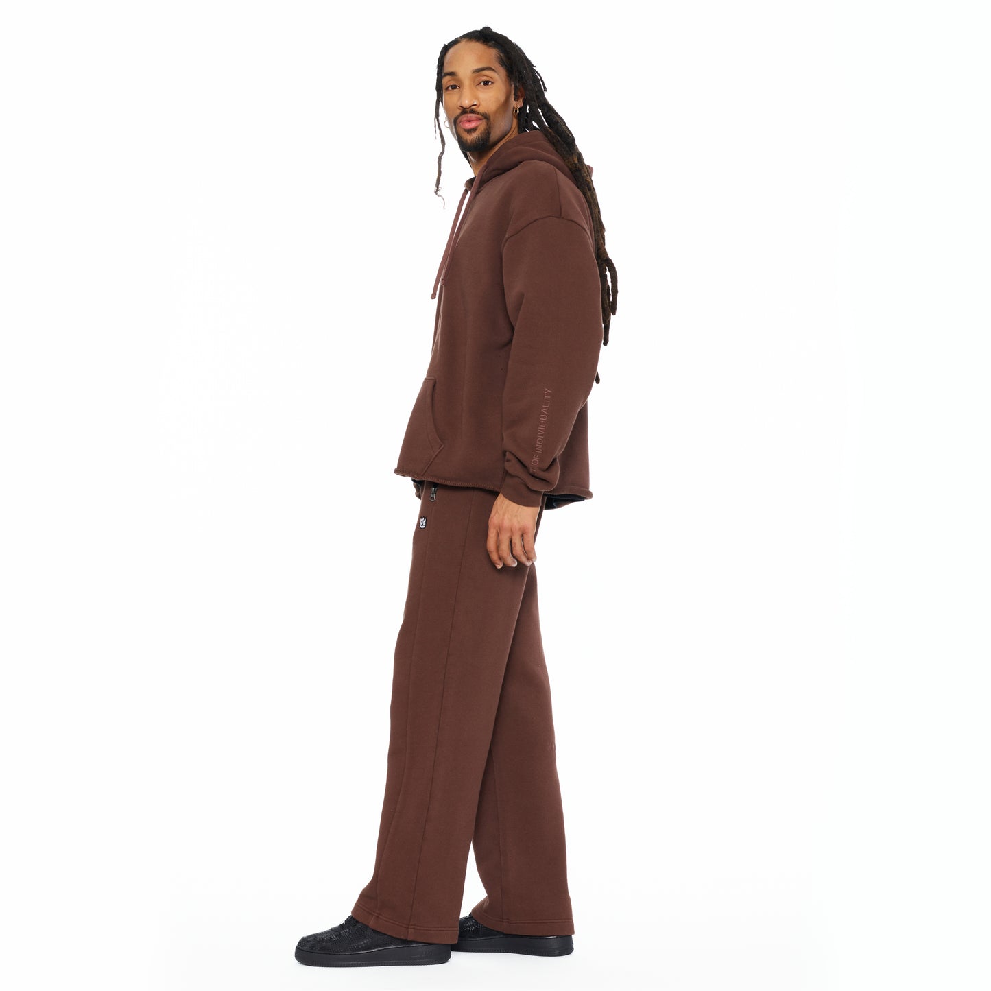 Cult's French Terry Open Hem Sweatpants 620 Grams In Pinecone