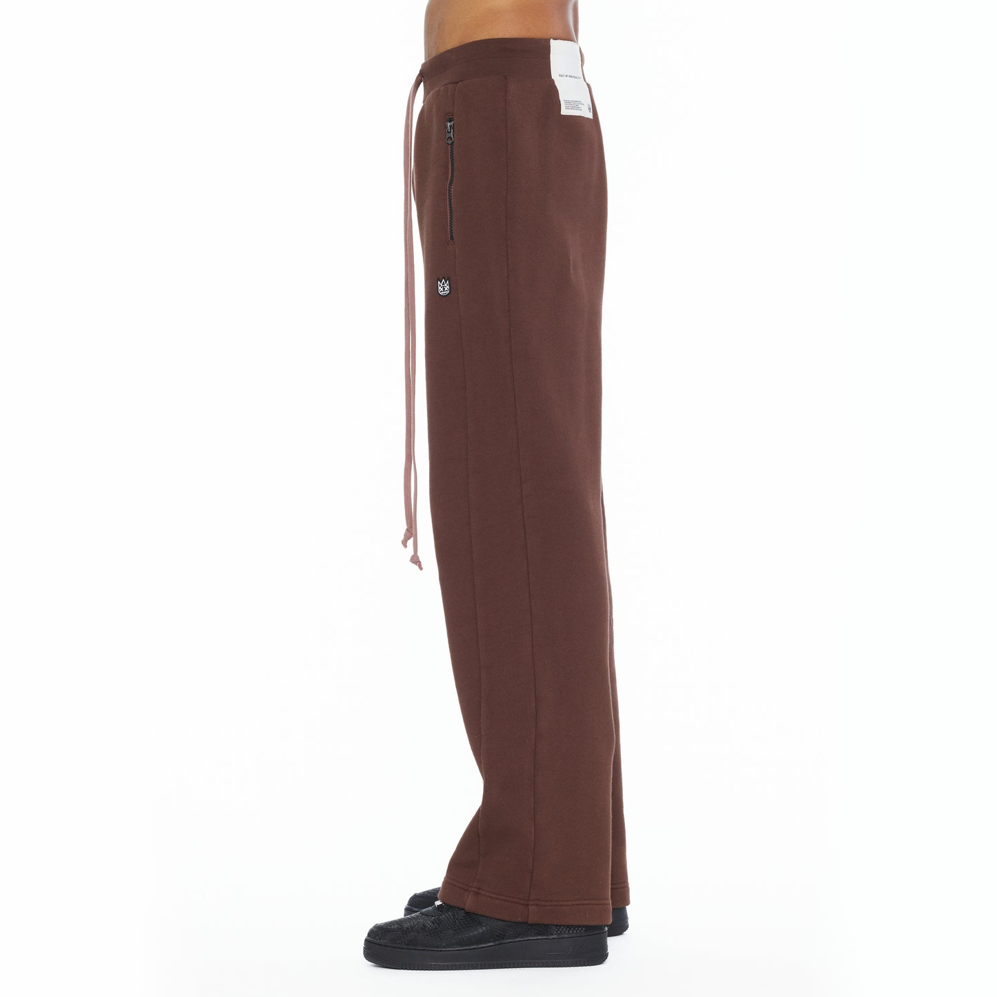 Cult's French Terry Open Hem Sweatpants 620 Grams In Pinecone