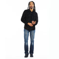 Cult's Classic Suede Full Button Shirt In Black