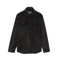 Cult's Classic Suede Full Button Shirt In Black