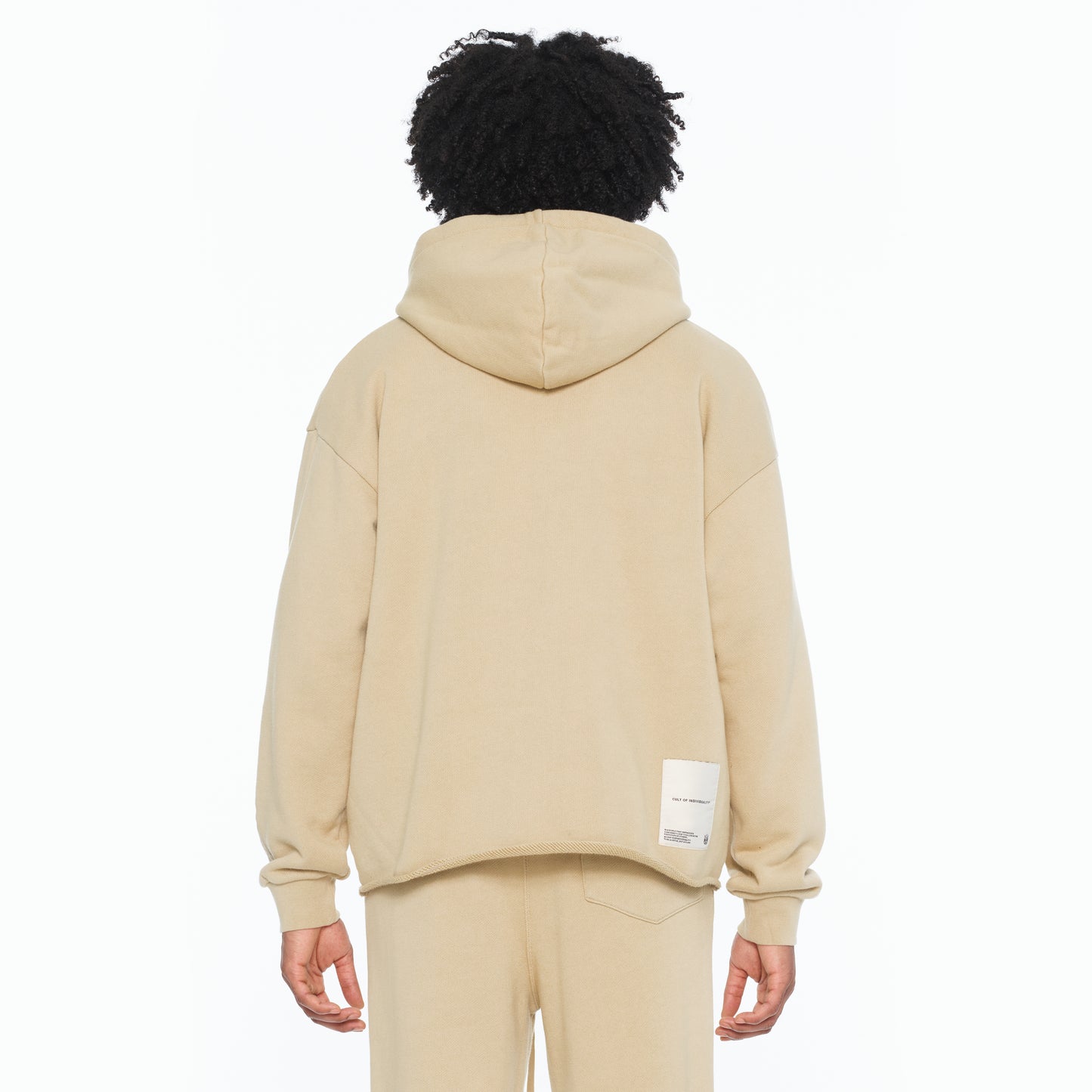 Cult's French Terry Zip Hooded Sweatshirt 620 Grams In Cream