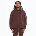 Cult's French Terry Zip Hooded Sweatshirt 620 Grams In Pinecone