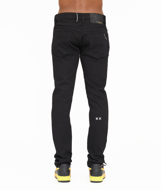 ROCKER SLIM DENIM JEANS IN BLACK