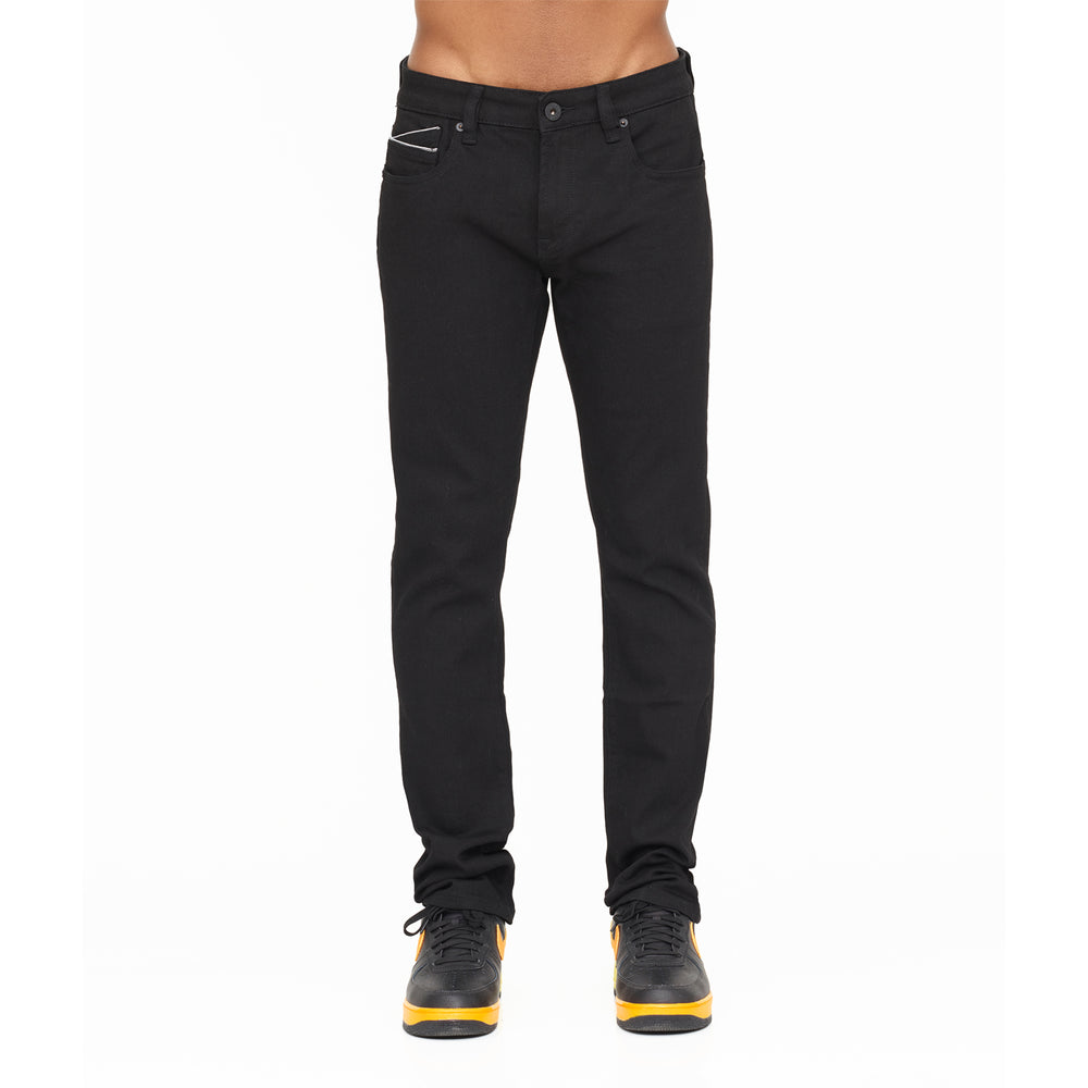 ROCKER SLIM DENIM JEANS IN BLACK