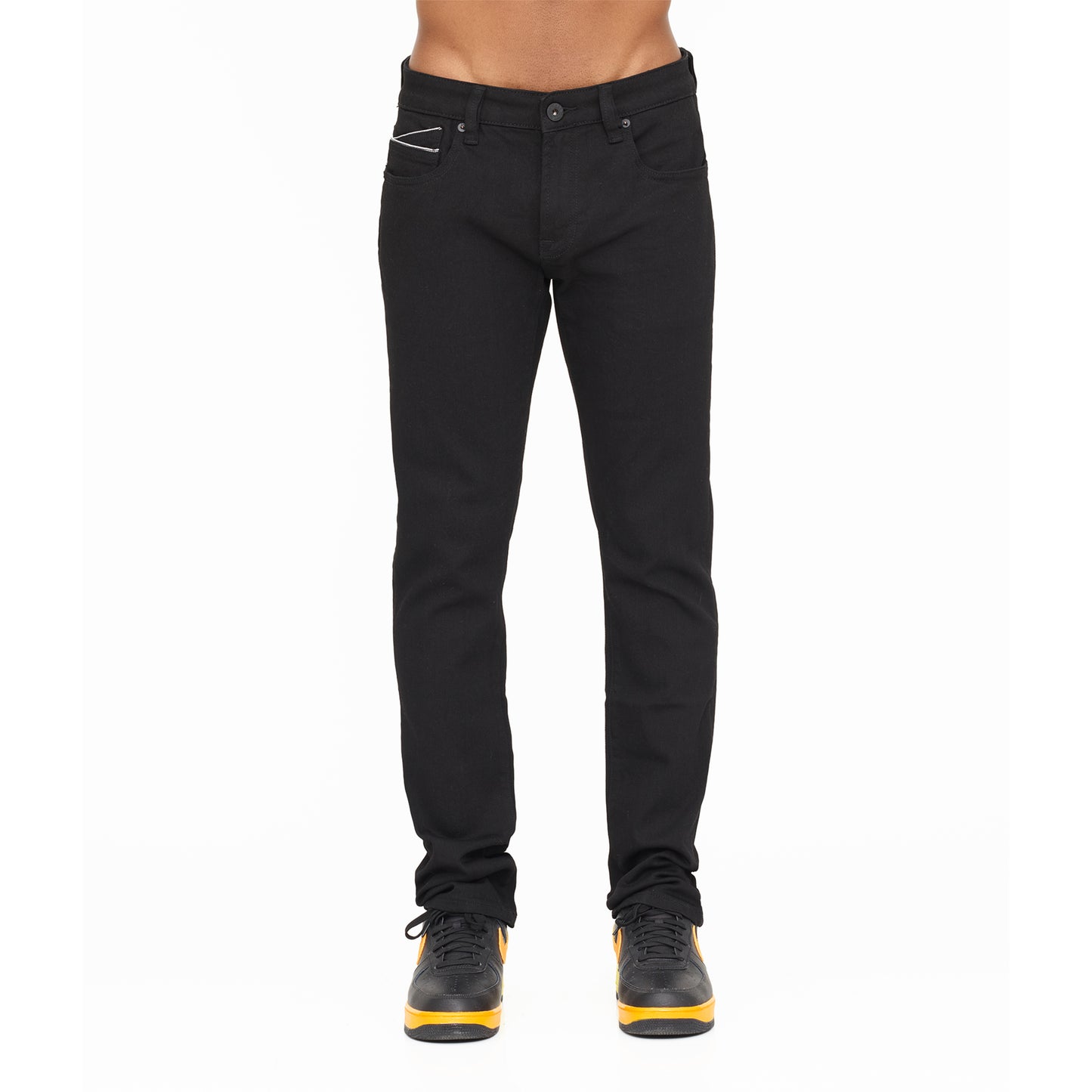 ROCKER SLIM DENIM JEANS IN BLACK
