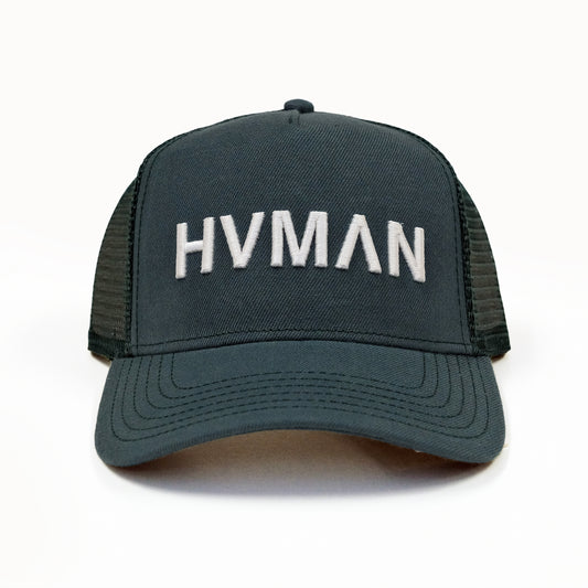 HVMAN MESH TRUCKER CAP IN RAINFOREST