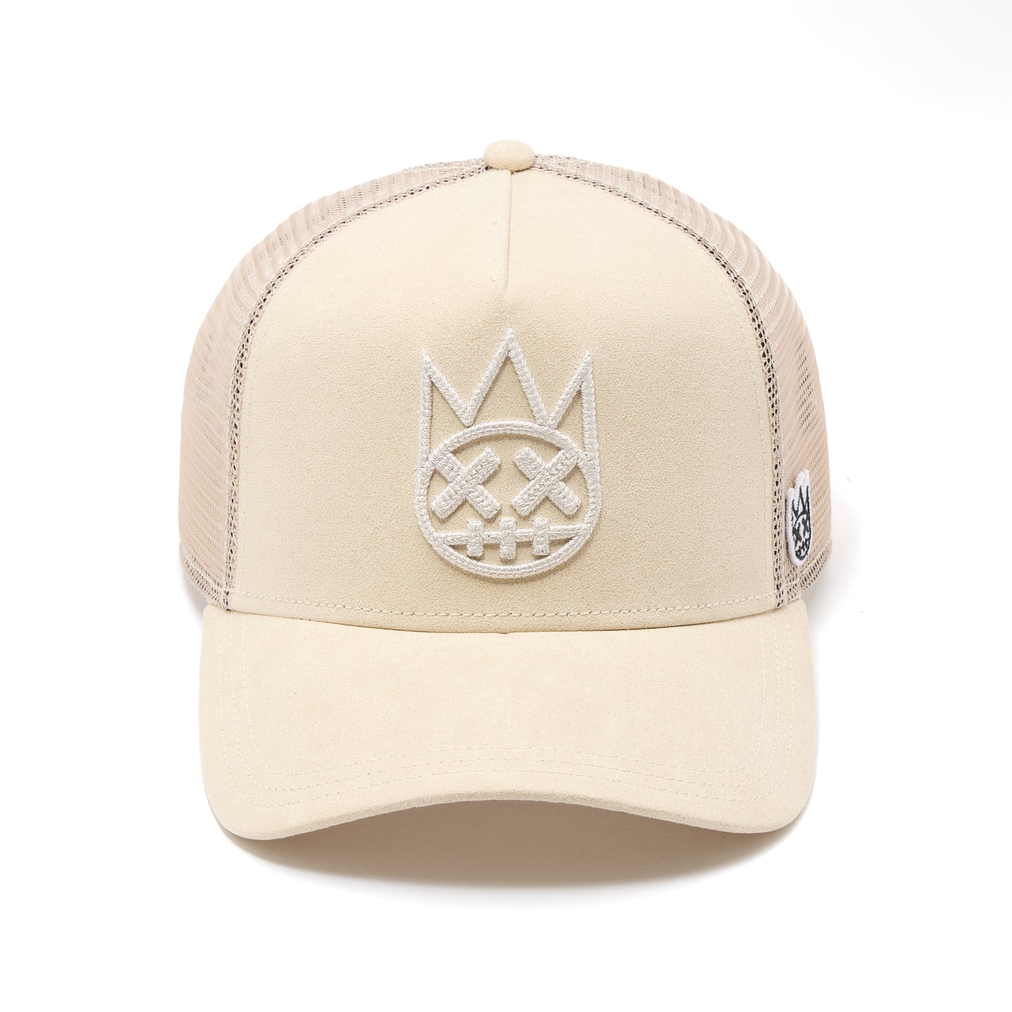 Cult's Logo Mesh Back Trucker Hat In Cream