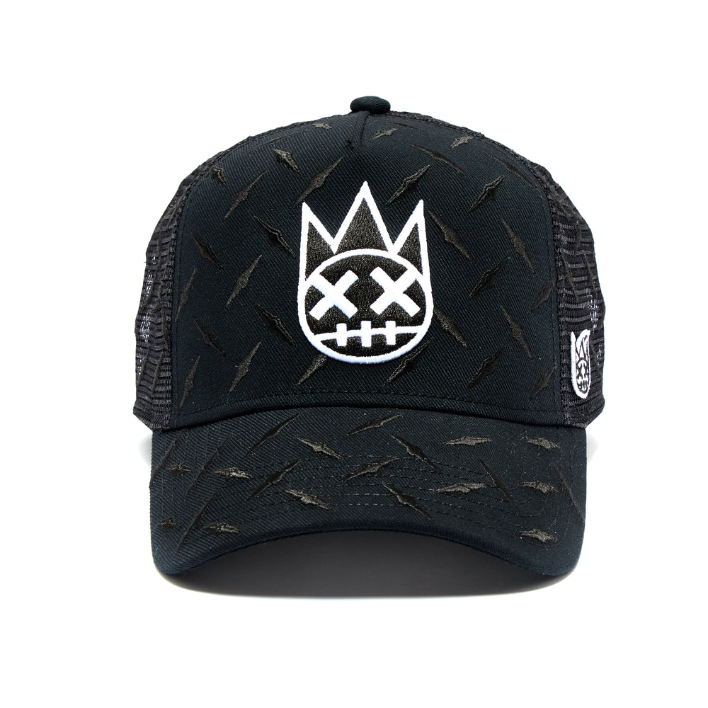 Cult's Diamond Plate Trucker Hat in Black