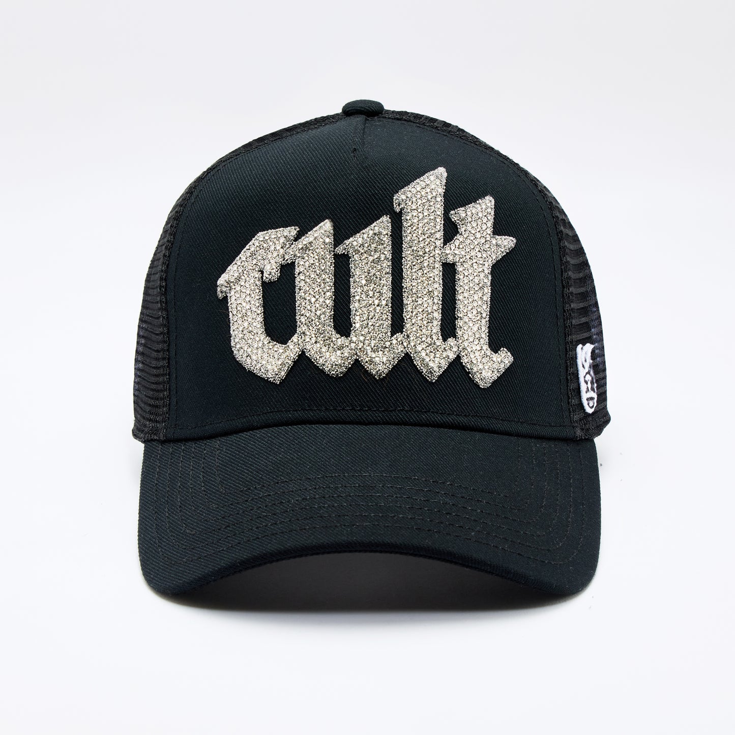 Cult's Crystal Cult Script Logo Hat in Black