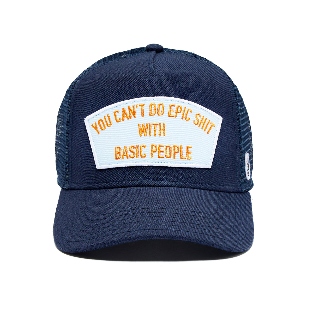 Navy Mesh Back Trucker Hat – Epic Design, Curved Visor