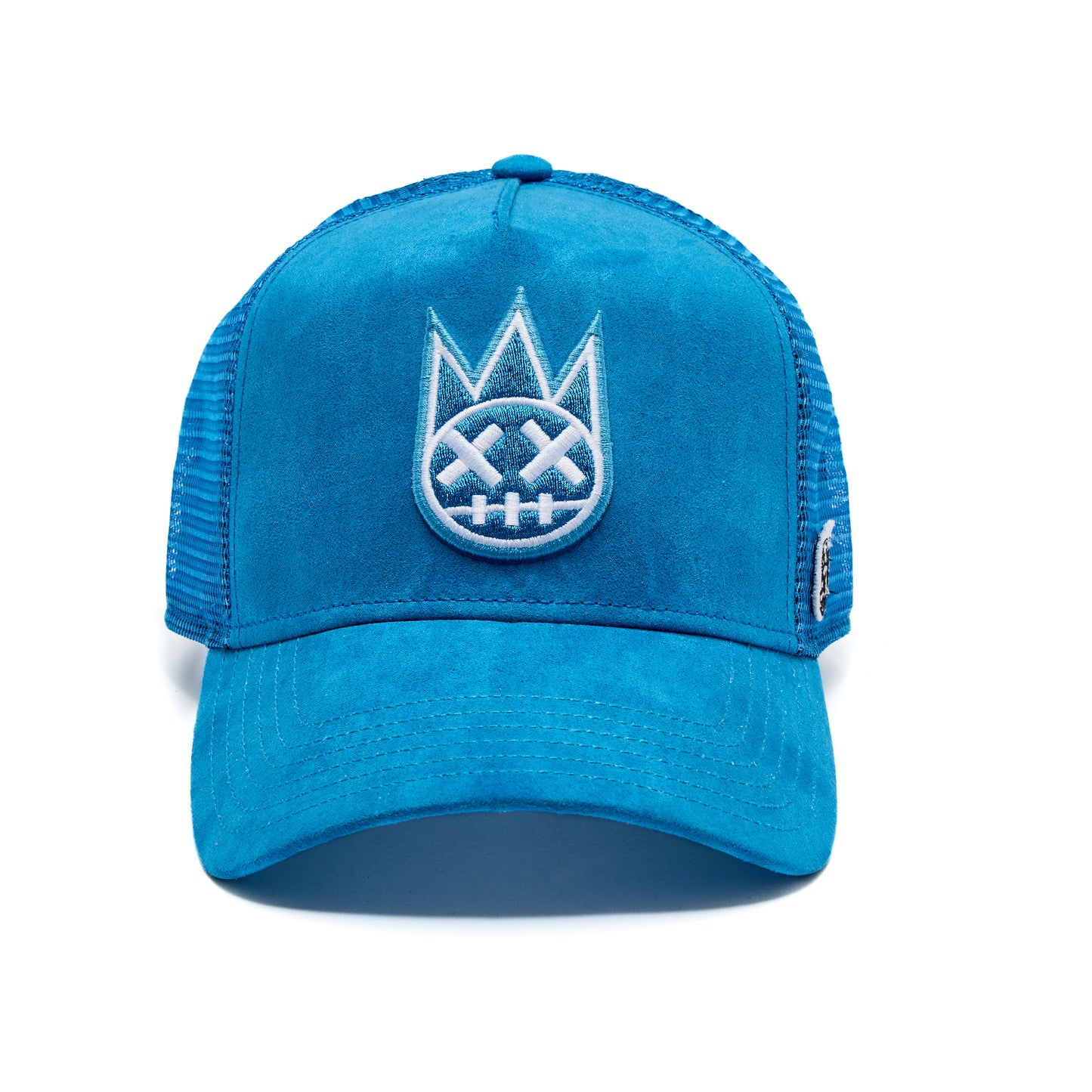 Cult's Clean Logo Mesh Back Trucker Hat in Aqua Blue