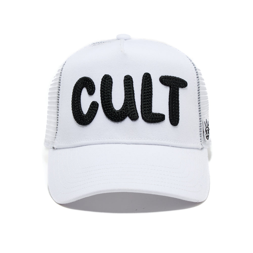 Cult's Cult Chain Logo Hat in White