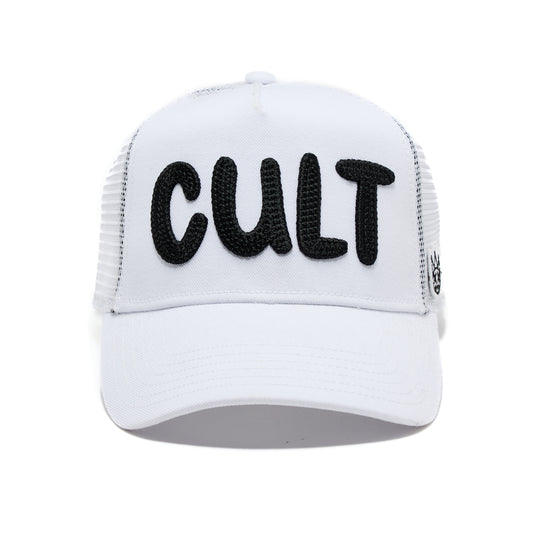 Cult's Cult Chain Logo Hat in White