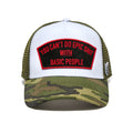 Cult's "Cant Do Epic Shit" Mesh Back Trucker Hat in White