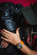 Cult's Cult X El Alfa Cow Leather Jacket In Black