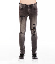 Load image into Gallery viewer, PUNK SUPER SKINNY IN FLINT BLACK JEANS