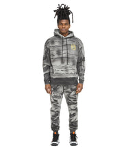 Load image into Gallery viewer, NOVELTY PULLOVER SWEATSHIRT IN CHARCOAL TIE DYE