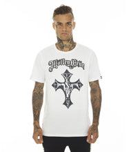 Load image into Gallery viewer, T-SHIRT SHORT SLEEVE CREW NECK TEE &quot;SAINTS OF LOS ANGELES&quot; MOTLEY CRUE IN WHITE