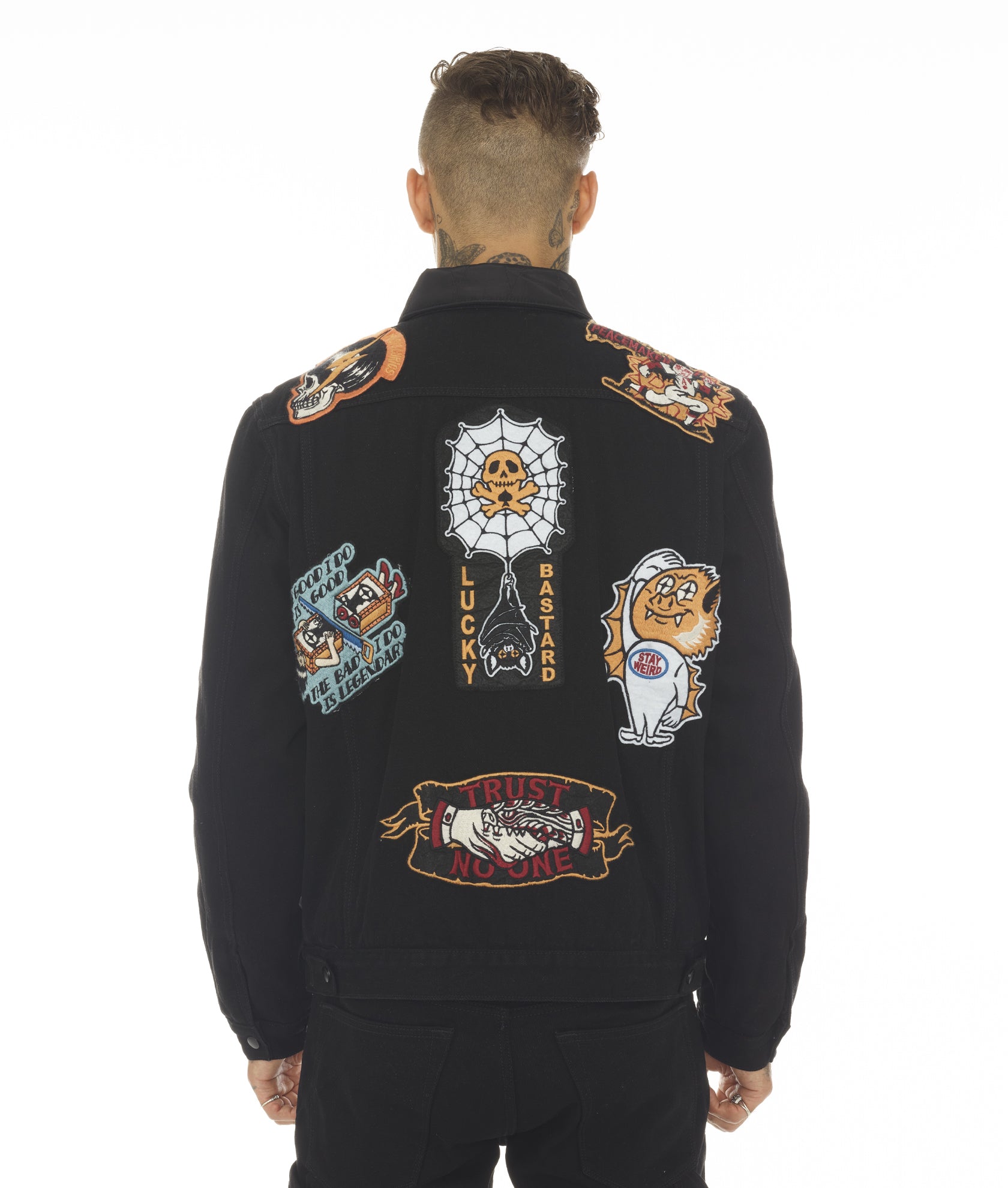 Cult of Individuality Type II Lucky Bastard Reversible Jacket in Black