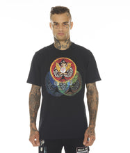 Load image into Gallery viewer, T-SHIRT SHORT SLEEVE CREW NECK TEE  &quot;LUCKY BASTARD ACE&quot; IN BLACK