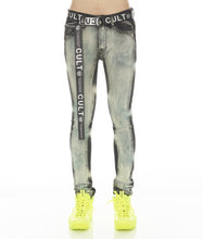 Load image into Gallery viewer, PUNK SUPER SKINNY STRETCH W/ WHITE BELT IN GLAZED