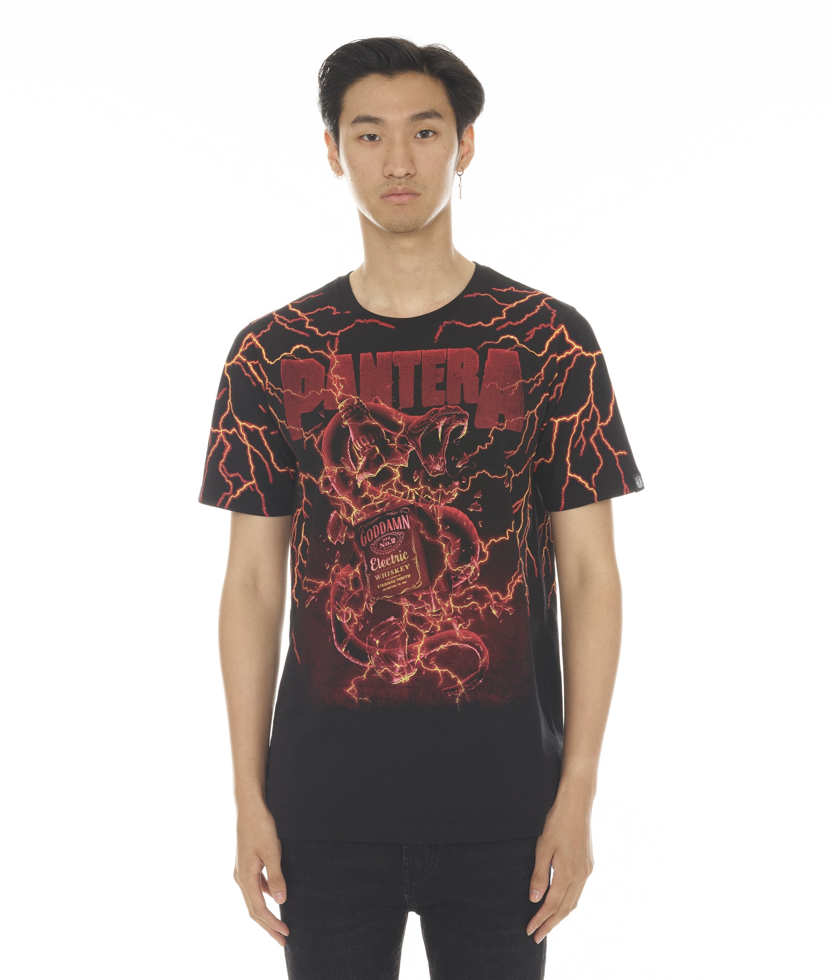 T-SHIRT SHORT SLEEVE CREW NECK TEE "WHISKEY" PANTERA