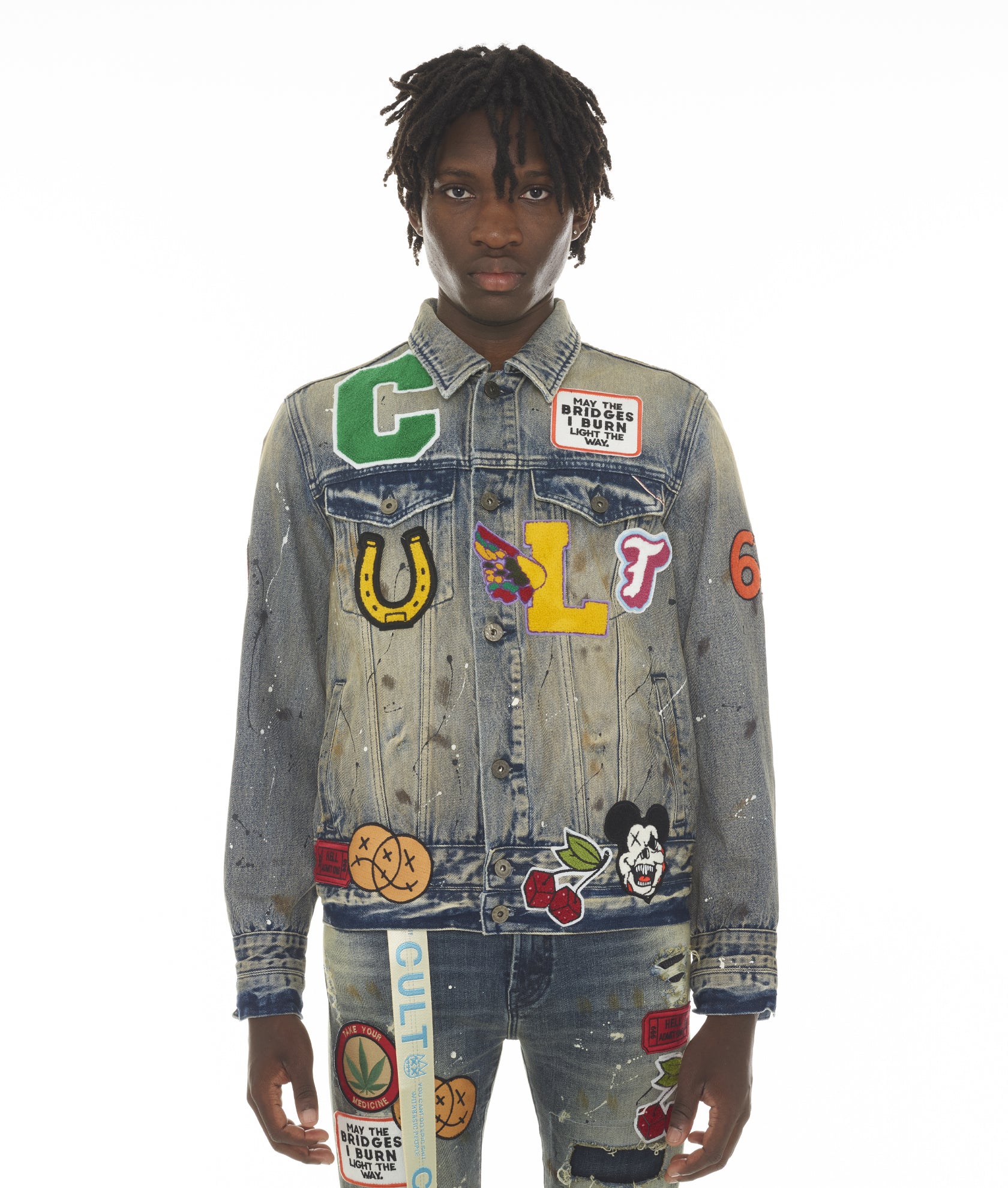 IV Individuality – JACKET IN of CUFF Cult DOUBLE PRIMO WAISTBAND TYPE AND DENIM WITH