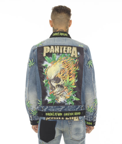 TYPE IV DENIM JACKET WITH DOUBLE CUFF AND WAISTBAND PANTERA IN PANTERA