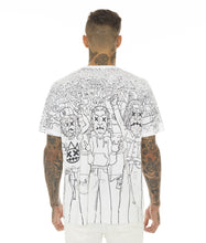 Load image into Gallery viewer, T-SHORT SLEEVE CREW NECK TEE &quot;RAGE&quot; IN WHITE
