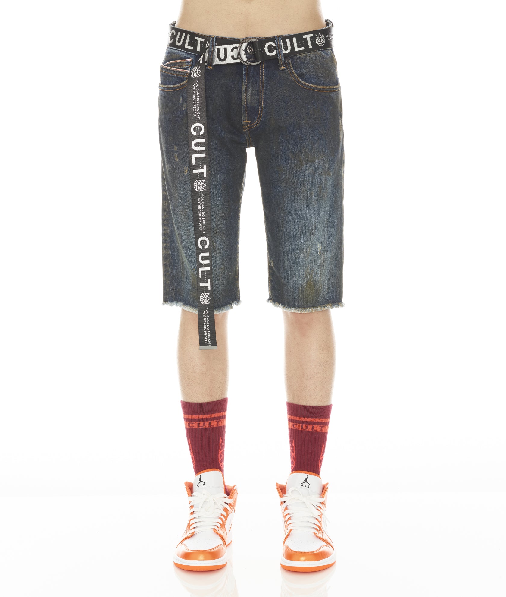 ROCKER MENS SHORT STRETCH w/ BELT IN TIDAL