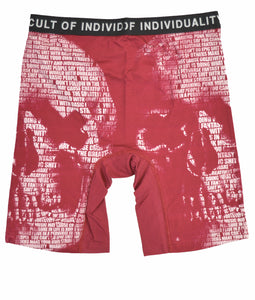 CULT BRIEFS "SKULL" IN CORAL / BEET RED