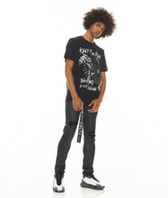 Load image into Gallery viewer, SHORT SLEEVE CREW NECK TEE  &quot;KEEP IT IN MIND&quot; IN BLACK
