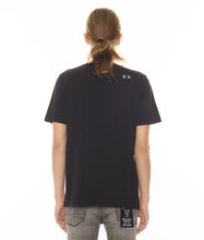 Load image into Gallery viewer, SHORT SLEEVE CREW NECK TEE  &quot;MUSHROOMS&quot; IN BLACK