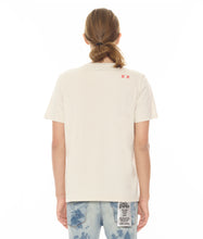 Load image into Gallery viewer, SHORT SLEEVE CREW NECK TEE  &quot;TOO FAST&quot; IN CREAM