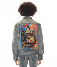 Load image into Gallery viewer, TYPE IV DENIM JACKET WITH DOUBLE CUFF AND WAISTBAND IN BASQ
