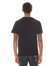 Load image into Gallery viewer, SHORT SLEEVE CREW NECK TEE &quot;MONEY POWER RESPECT&quot; IN BLACK